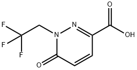 6-oxo-1-(2,2,2-trifluoroethyl)-1,6-dihydropyridazin e-3-carboxylic acid 구조식 이미지