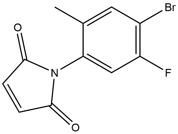 1-(4-Bromo-5-fluoro-2-methylphenyl)-1H-pyrrole-2,5-dione Structure