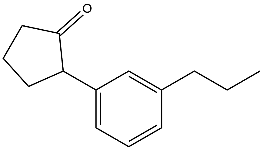 Cyclopentanone, 2-(3-propylphenyl)- Structure