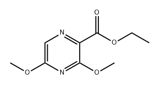 2-Pyrazinecarboxylic acid, 3,5-dimethoxy-, ethyl ester Structure