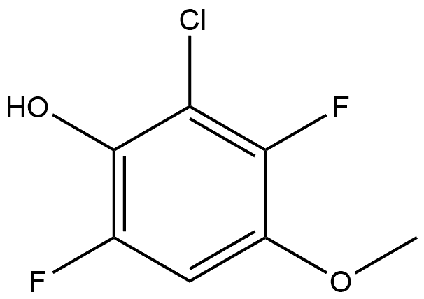 2-chloro-3,6-difluoro-4-methoxyphenol 구조식 이미지
