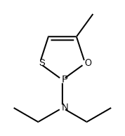 1,3,2-Oxathiaphosphol-2-amine, N,N-diethyl-5-methyl- Structure