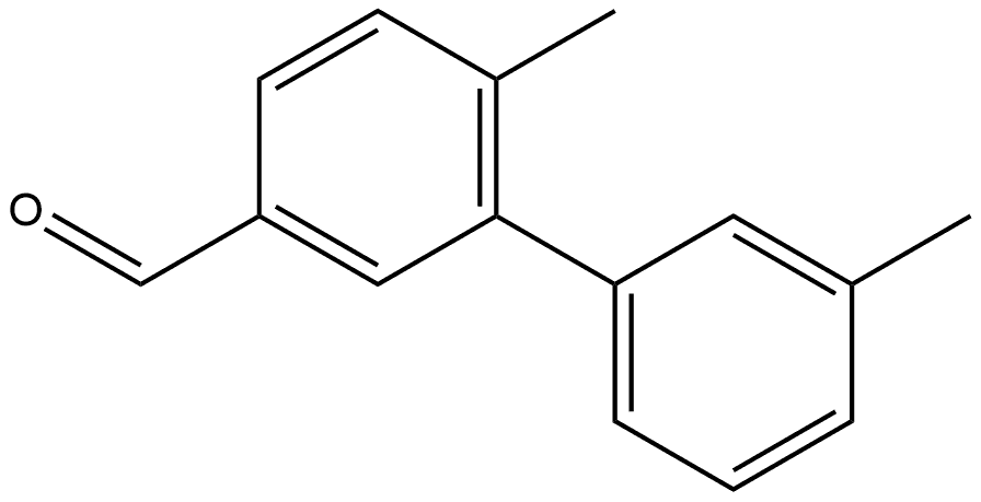 3',6-Dimethyl[1,1'-biphenyl]-3-carboxaldehyde Structure