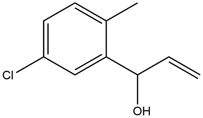 5-Chloro-α-ethenyl-2-methylbenzenemethanol Structure