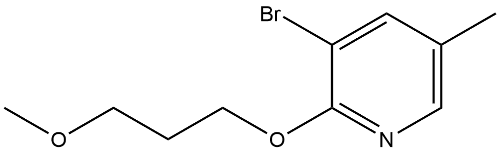 3-Bromo-2-(3-methoxypropoxy)-5-methylpyridine Structure