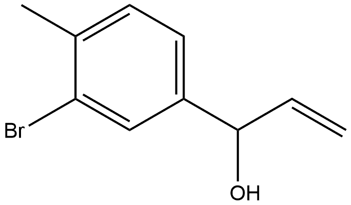 3-Bromo-α-ethenyl-4-methylbenzenemethanol Structure