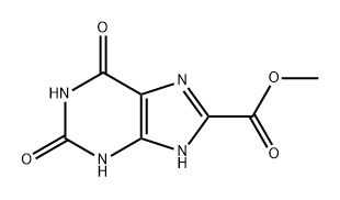 1H-Purine-8-carboxylic acid, 2,3,6,9-tetrahydro-2,6-dioxo-, methyl ester Structure