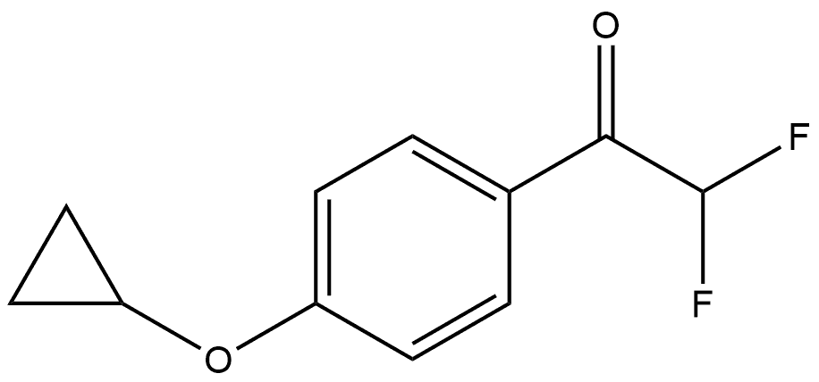 1-(4-cyclopropoxyphenyl)-2,2-difluoroethanone Structure