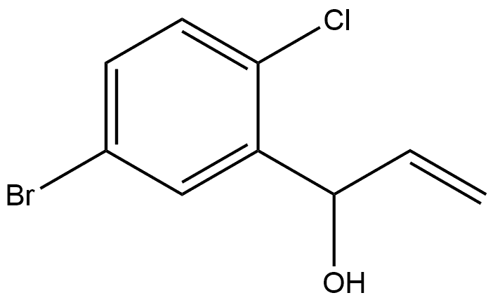5-Bromo-2-chloro-α-ethenylbenzenemethanol Structure