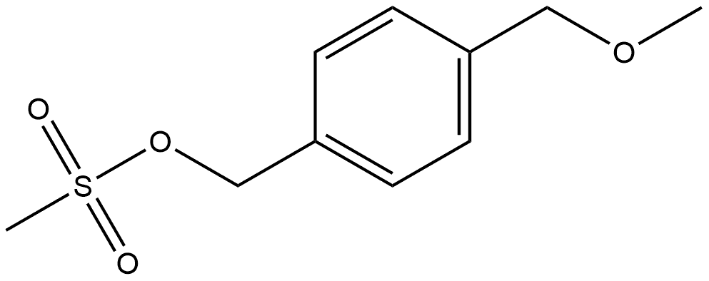 Benzenemethanol, 4-(methoxymethyl)-, 1-methanesulfonate Structure