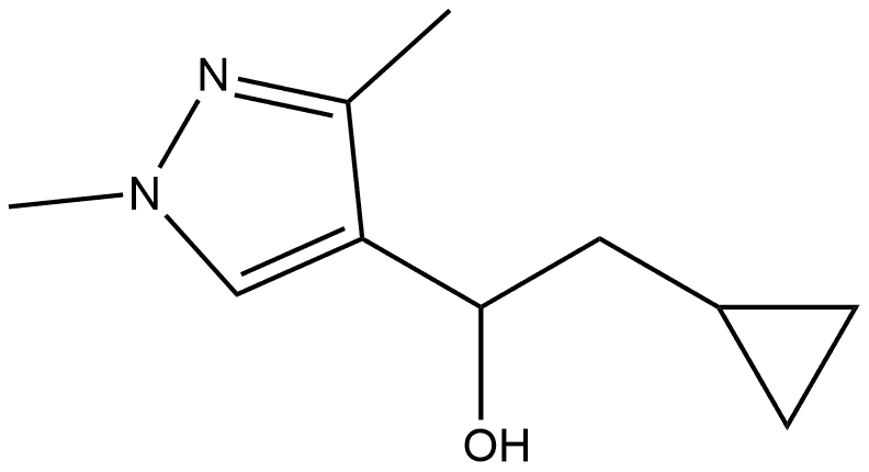 α-(Cyclopropylmethyl)-1,3-dimethyl-1H-pyrazole-4-methanol Structure