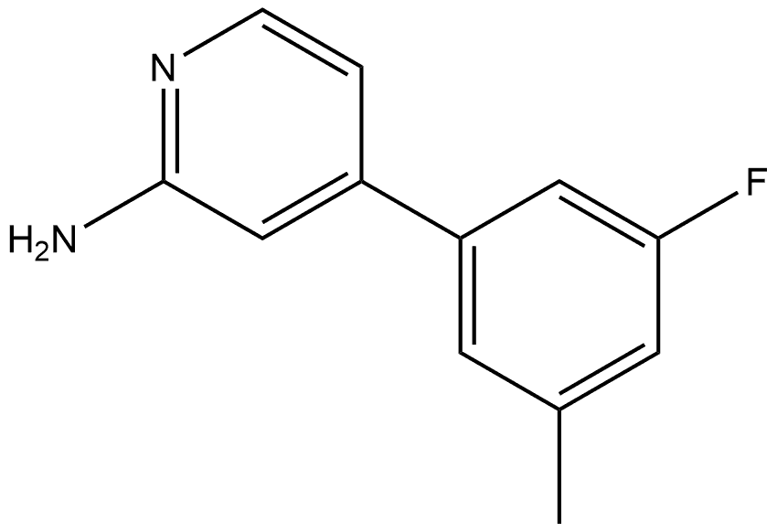 4-(3-Fluoro-5-methylphenyl)-2-pyridinamine Structure