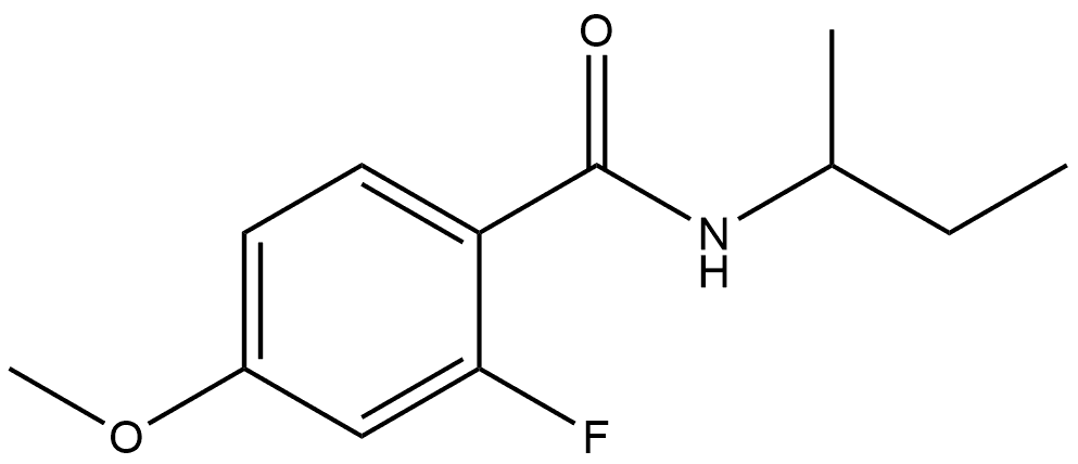 2-Fluoro-4-methoxy-N-(1-methylpropyl)benzamide Structure