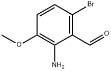 2-Amino-6-bromo-3-methoxybenzaldehyde Structure