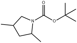 tert-butyl 2,4-dimethylpyrrolidine-1-carboxylate 구조식 이미지
