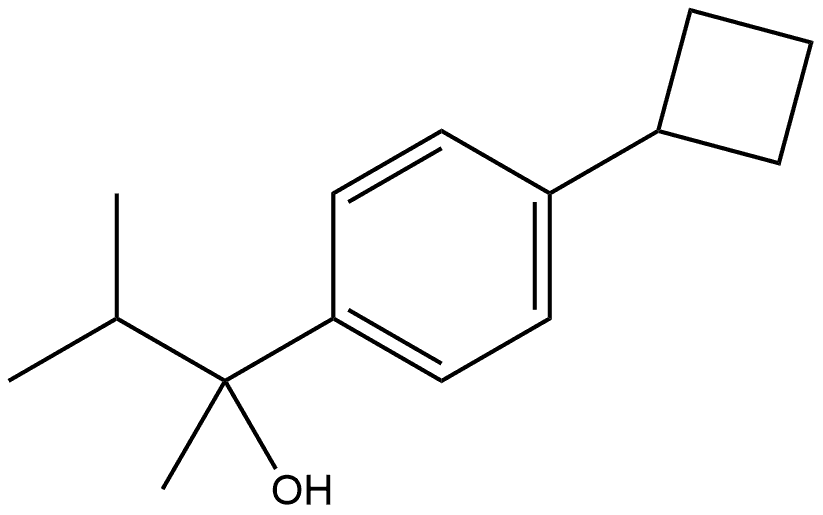 4-Cyclobutyl-α-methyl-α-(1-methylethyl)benzenemethanol Structure