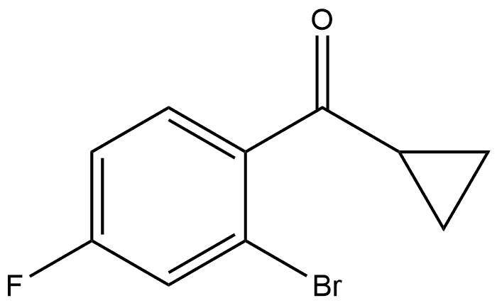 (2-Bromo-4-fluorophenyl)cyclopropylmethanone Structure