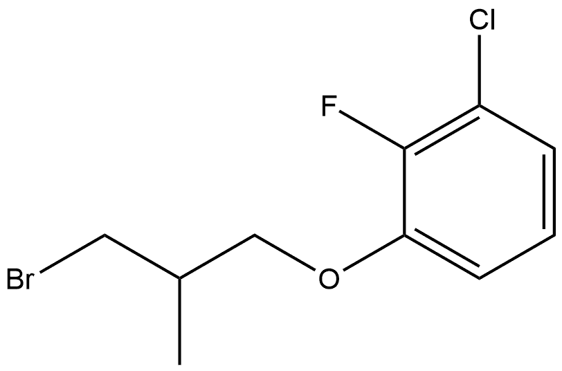 1-(3-Bromo-2-methylpropoxy)-3-chloro-2-fluorobenzene Structure