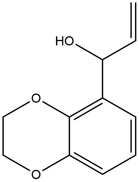 1,4-Benzodioxin-5-methanol, α-ethenyl-2,3-dihydro- Structure