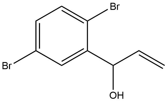 2,5-Dibromo-α-ethenylbenzenemethanol Structure