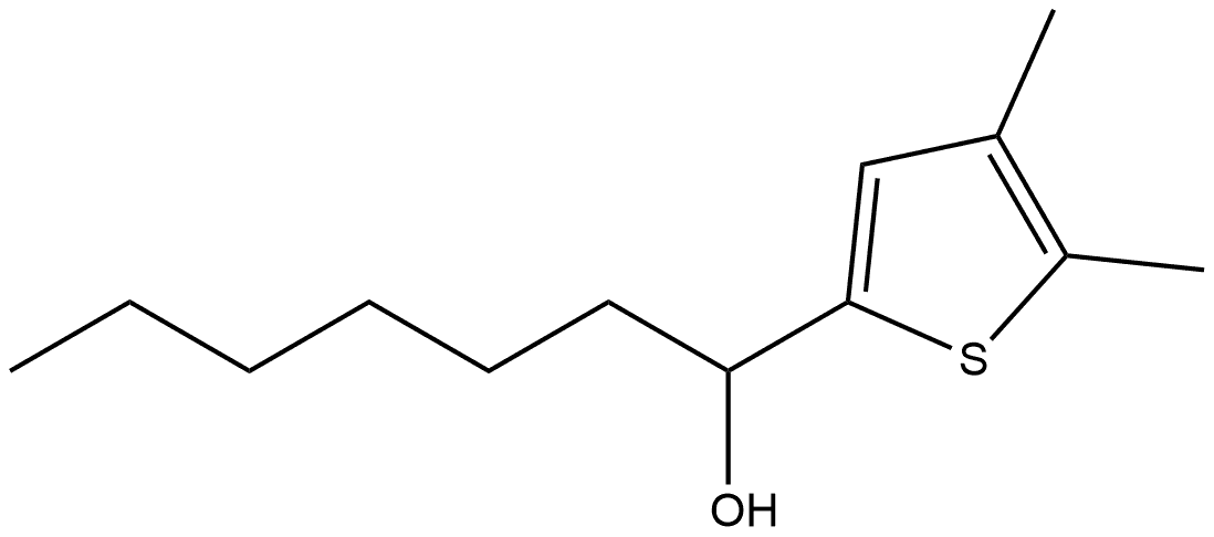 α-Hexyl-4,5-dimethyl-2-thiophenemethanol Structure