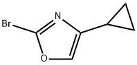 Oxazole, 2-bromo-4-cyclopropyl- 구조식 이미지