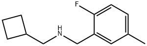(cyclobutylmethyl)[(2-fluoro-5-methylphenyl)methyl]amine Structure