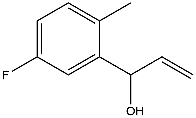 α-Ethenyl-5-fluoro-2-methylbenzenemethanol Structure