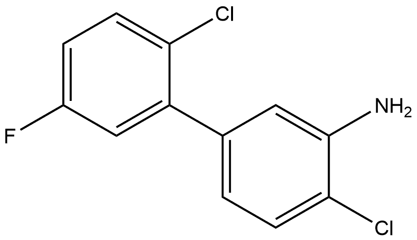 2',4-Dichloro-5'-fluoro[1,1'-biphenyl]-3-amine Structure