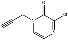 3-chloro-1-(prop-2-yn-1-yl)-1,2-dihydropyrazin-2-o ne Structure