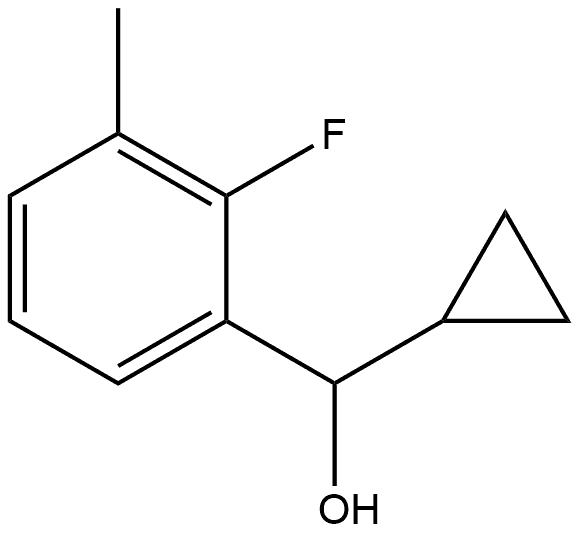 α-Cyclopropyl-2-fluoro-3-methylbenzenemethanol Structure