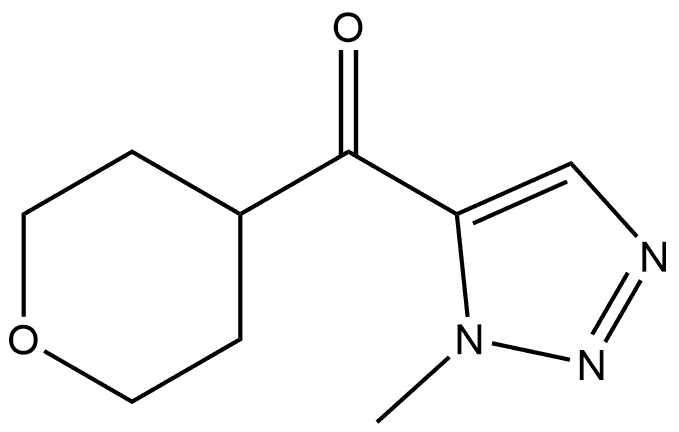 (1-Methyl-1H-1,2,3-triazol-5-yl)(tetrahydro-2H-pyran-4-yl)methanone Structure