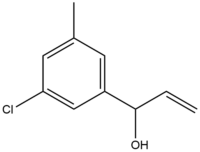 3-Chloro-α-ethenyl-5-methylbenzenemethanol Structure