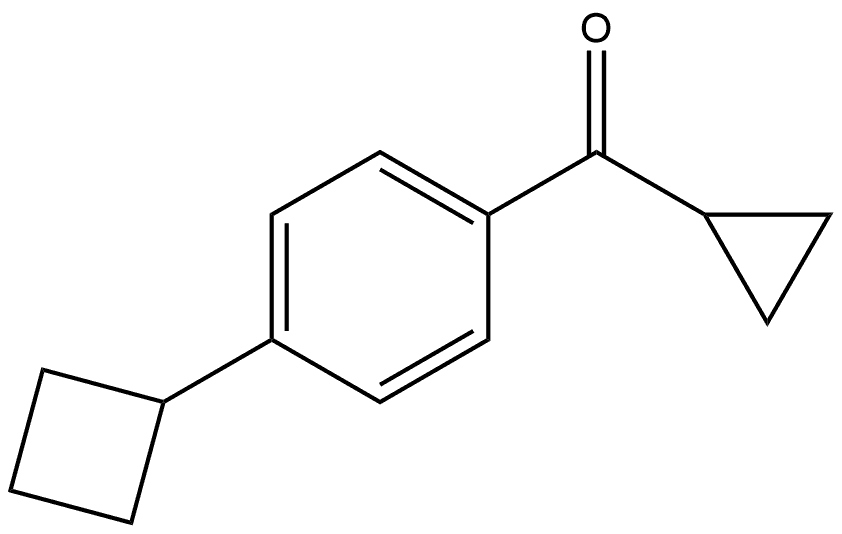 (4-Cyclobutylphenyl)cyclopropylmethanone Structure