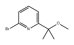 Pyridine, 2-bromo-6-(1-methoxy-1-methylethyl)- Structure