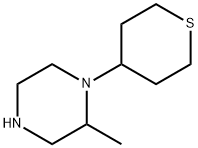 2-Methyl-1-(tetrahydro-2H-thiopyran-4-yl)piperazine Structure