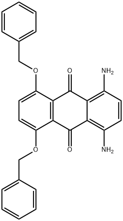 9,10-Anthracenedione, 1,4-diamino-5,8-bis(phenylmethoxy)- Structure