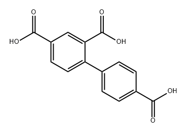 [1,1'-Biphenyl]-2,4,4'-tricarboxylic acid Structure