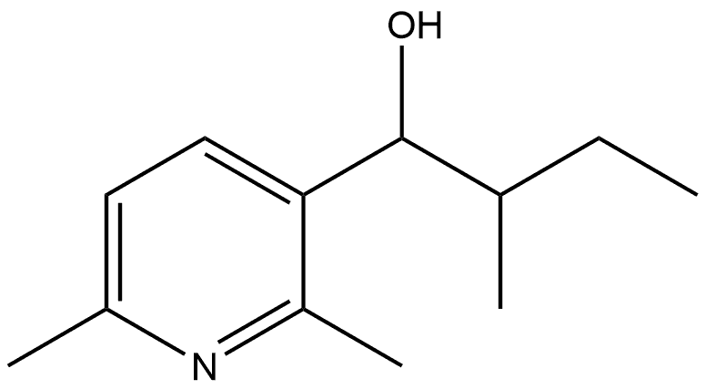 2,6-Dimethyl-α-(1-methylpropyl)-3-pyridinemethanol Structure