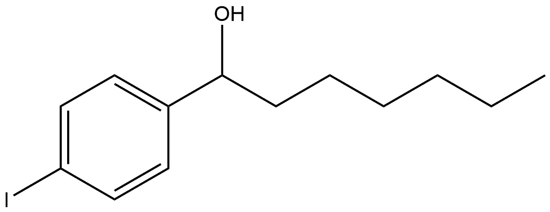 α-Hexyl-4-iodobenzenemethanol Structure