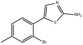 5-(2-Bromo-4-methylphenyl)thiazol-2-amine Structure