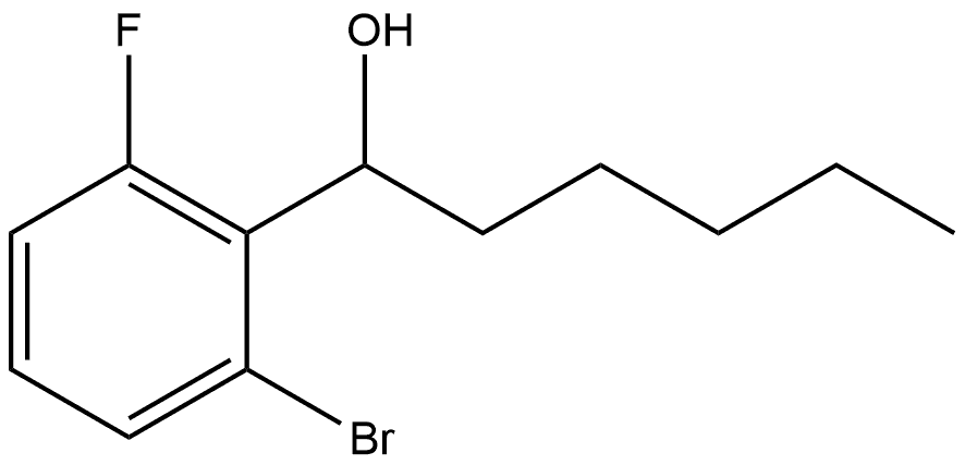 2-Bromo-6-fluoro-α-pentylbenzenemethanol Structure