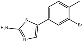 5-(3-Bromo-4-methylphenyl)thiazol-2-amine Structure