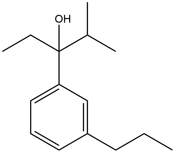 α-Ethyl-α-(1-methylethyl)-3-propylbenzenemethanol Structure