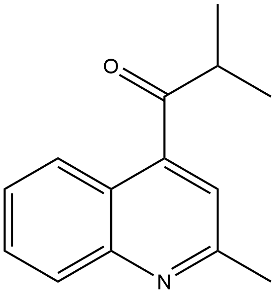 2-Methyl-1-(2-methyl-4-quinolinyl)-1-propanone Structure