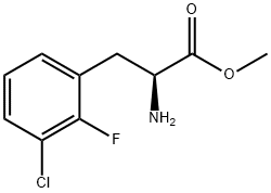 Phenylalanine, 3-chloro-2-fluoro-, methyl ester Structure