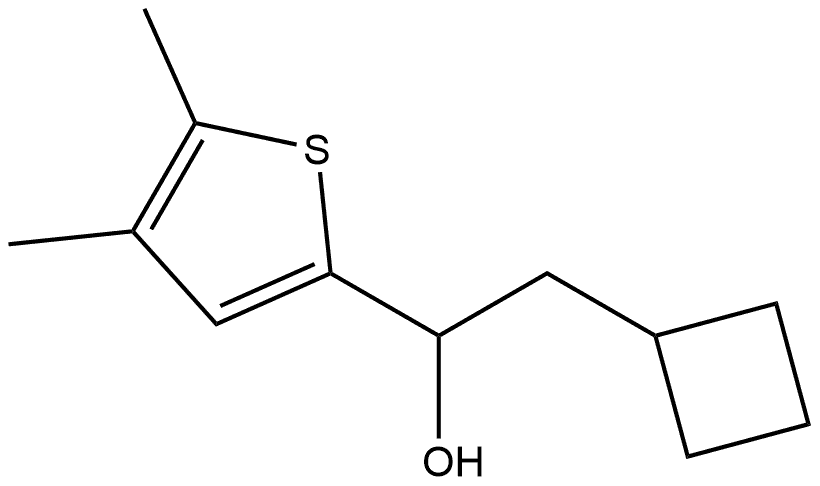 α-(Cyclobutylmethyl)-4,5-dimethyl-2-thiophenemethanol Structure