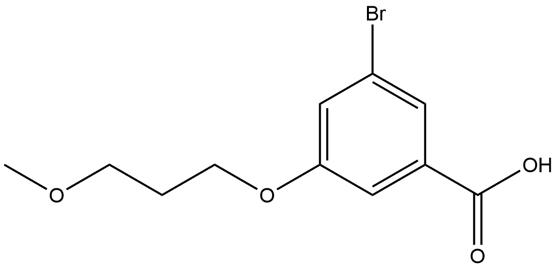 3-Bromo-5-(3-methoxypropoxy)benzoic acid Structure