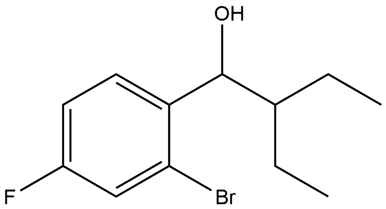 2-Bromo-α-(1-ethylpropyl)-4-fluorobenzenemethanol Structure