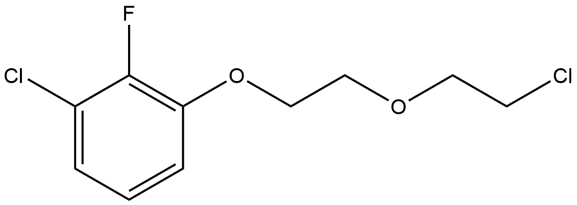 1-Chloro-3-[2-(2-chloroethoxy)ethoxy]-2-fluorobenzene Structure